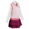 Game dangan ronpa danganronpa v doden harmonie kaede akamatsu cosplay kostuum pruik anime school jk uniform Halloween pak