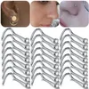 100pcs lot 20g 18g burun deliği piercingler kristal piercing burun saplama perming nez paslanmaz çelik burun halkaları piercing nariz mücevherleri2565