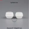 Promotion 50pcs/lot 5g Plastic Facial Cream Jar Empty Women Cosmetic 5ml Mini White Lid Pot 1/6OZ Small Eyeshadow Refillable Pothigh qt Ltfv
