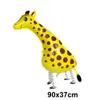 Autres fournitures de fête d'événement 4pcs / set ballons d'animaux de marche animaux de ferme pour animaux de compagnie pour fête d'anniversaire à thème girafe mouton cheval bébé douche décor 231017