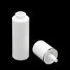 30pcs 15ml 30ml 50ml Pure White Cylindrical Silver Edge空の化粧品梱包容器プラスチックエマルジョンエアレスポンプボトルCDDSS BXNOV