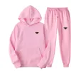 Calças de duas peças masculinas e femininas fatos de treino roupa alta pescoço hoodies moletom calças treino 2023 plus size streetwear casual terno 2 peças conjuntos