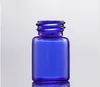 Venda quente 1000 pçs / lote 1ml 2ml 3ml 5ml frasco conta-gotas de vidro azul Mini óleo essencial com pipeta de vidro em estoque ZZ