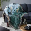 Blankets Textile City Nordic Style Throw Blanket Mermaid Pattern Blanket For Bed Living Room Tapestry Carpet Sofa Blanket Cover Bedspread 231013