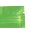 9 Size Matte Green Smell Proof Stand Up Bags Resealable Mylar Bags Foil Pouch Double-Sided Self seal Bag Wholesale LX6171