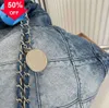 Sacs à bandoulière Channel 22 Denim Grand Shopping Fourre-tout Voyage Designer Femme Sling Body Sac à main le plus cher avec chaîne en argent Gabrielle 6251ess