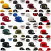 2024 Mens Baseball Fitted Hats Classic Black Color Hip Hop Chicago Sport Full Closed Design Caps baseball cap Chapeau Stitch Heart Love Hustle Flowers new era Mvip