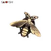 Pins Brooches SAVOYSHI Funny Bronze Bee Brooch Pin For Mens Suit Coat Badge Pins Jewelry Lapel Gift Novelty Animal Shirt Accessor224e