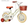 Biciclette Ride-Ons Bicicletta per bambini con ruote da allenamento 12 14 16 pollici Princess Bicicletta per bambini con cestino per bici Streamer Bici per bambina Q231017