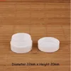 100 pz/lotto Commercio All'ingrosso di Plastica 5g Bianco Mini Vaso di Crema Donne Contenitore Cosmetico 1/6 OZ Bottiglia Con Fondo Concavo Ricaricabilealta quantità Agguj Thkw