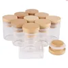 24 pieces 15ml 30*40mm Test Tubes with Bamboo Lids Glass Jars Vials Wishing Bolttes Wish Bottle for Wedding Crafts Giftgood qty Pbbuh