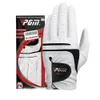 Sporthandskar PGM Men Golf White Breattable Kid Lambskin äkta läder Sport Handhandskar slitage Singel vänster Högerhänt Batting ST022 231017