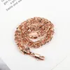 Link Bracelets Fashion Rose Gold Plated Bracelet Wave Twisted Rope Chain For Women Metal Wedding Party Jewelry Trend 2023