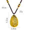 Pendant Necklaces Czech Korla Meteorite Colored Glaze Crystal Glass Moldavite Citrine Necklace Charms Sweater Chain Chakra Energy Jewelry