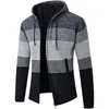 Heren Jassen Capuchon Trui Jas Herfst Winter Warm Kasjmier Casual Wol Rits Slim Fit Fleece Mannen Jas Truien 231016