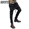 Herrenhose URSPORTTECH Streetwear Herren Joggerhose Mode Lässige Haremshose Baggy Slacks Hose Sportbekleidung Herrenhose Plus Größe S-3XL 231013