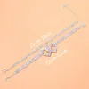 Anklets Fashion Chain for Women Luxury Shining Ankle Armband On Leg Female Wedding Party Jewel Foot Accessories 231016