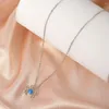 Pendant Necklaces Blue Zircon Crab Necklace For Women Luxury Cute Metal Animal Shape Adjustable Choice Day Jewelry