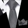 Corbatas para el cuello Conjunto de 3 piezas Corbata de bolsillo Gemelos cuadrados para camisas Traje Traje diario de negocios para hombre Conjunto de gemelos y corbata de boda 3 piezas Pañuelo 231013