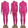 Fashion Two Piece Pants Tracksuit Women Casual Jacket and Trouser Sets Casual Outfits Free Ship