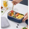 Bento Boxes Portable Electric uppvärmd lunchlåda Rostfritt stål Uppvärmning Bento Box Office Student Food Warmer Container Heater 220V 110V Set 231013