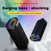 Portable Speakers Rockmia EBS-607 10W Super Bass Speaker Wireless Bluetooth 5.0 With RGB Light Powerful Boom Music Box 231017