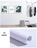 Wallpapers Selfadhesive Wallpaper Decorative Vinyl Matt White Adhesive Paper for Livingroom Furniture Wall Kitchen Cabinets Decoration PVC 231017