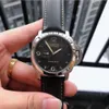 Paneri titta på lyxig titta på herresigner klockor ZF-Factory Sapphire Mirror Swiss Automatisk rörelse Storlek 44mm Cowhide Strap Business handbandsur handleden Titta på JGIT