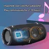 Portabla högtalare Waterproof 100W High Power Bluetooth Speaker RGB Colorful Light Wireless Subwoofer 360 Stereo Surround TWS FM BOOM BOX 231017