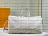 ふくらんでいるシャーリングキープバンドーリエール50デザイナーテディファーダッフルバッグメンズレディングラグジュアリーバッグ荷物旅行袋ハンドバッグ