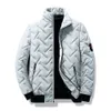 Höst- och vinterjacka Down Jacket Brand Herrmjuka dragkedja Top Men dragkedja bomullsjacka ner i höststorlek M-5xl