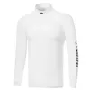 Andere Sportartikel 2023 Herren Golf Langarm-Sport-T-Shirt Outdoor-Freizeit Schnelltrocknend Atmungsaktiv Rundhalsausschnitt Weißes Bodenhemd Top Frühling 231017
