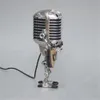 Arts and Crafts Vintage Microphone Robot Lamp Play Guitar Desk LED Lamp Lights Vintage Miniatures Crafts Lighting Office Home Decoration 231017