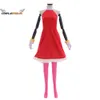 Amy Rose Cosplay Costume Red Dress Suit Women Girls Game Cosplay Outfit Rosy The Rascal Costume Halloween Party Role Play Dress