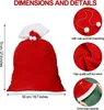 Emballage cadeau Noël Grands sacs de Père Noël avec cordon de cordon Velours Sac cadeau du Père Noël pour la décoration de jouets de Noël 231017