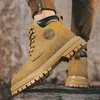 Men Boots Fashion Classic Ankle 26 Leather 2024 High Quality Outdoor Casual Shoes All-match Winter Plush Snow 944 704