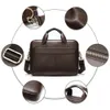 Laptoptaschen WESTAL Herrentasche Echtleder Herren Aktentasche für Laptop 14 Messenger Herren Ledertasche Business Portfolio für Dokument A4 7022 231017