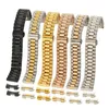 Horlogebanden massief roestvrijstalen horlogeband 12 mm 13 14 16 17 18 mm 19 20 mm 21 22 mm Vervanging horlogeband 3 rijen polsband armband met gereedschap 231016