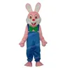 Halloween roze konijn mascottekostuum topkwaliteit stripfiguur outfits pak unisex volwassenen outfit verjaardag kerst carnaval fancy dress