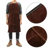 Aprons Professional Welding Apron Leather Cowhide Protect Cloths Carpenter Blacksmith Garden Clothing Working Apron 231013