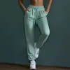 AL Yoga Chill Spits Kobiety Wyjazdowe Terry Cotton Lantern Jogger Spodnie Schodź rozgrzewaj się Studio-to-Street Weekend Sportswear z sznurkiem 3D 3D