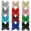 Hair Accessories 1pcs Sequin Bows Clip With Clips For Girl Kids Handmade Hairpin Child Baby Party Wholesale Gift
