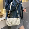 Abendtaschen 2023 Sommer Plissee Handlebags für Frauen PU Wolke Knödel Handtasche Einkaufskette Umhängetasche Freizeit Unterarm Achselhöhle