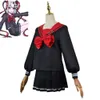 Cosplay jeu pluie Kangel Ame Omg Kawaii ange nécessiteux fille surdose Cosplay Costume perruque Anime noir rouge marin uniforme Halloween Costume