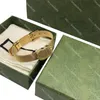 Vintage Watch Chain Armband Golden Double Letter Bangles Women Date Show All Match Bangle Jewelry