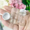 22*40*13mm 7ml Mini Cam Şişeler Alüminyum Kapaklı Boş Küçük Dilek Şişe Flakonları Jars 100pcslotgood Miktar Ogmno