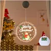 Weihnachtsdekorationen LED-Saugnapf-Hängelichter mit Design-Fensterdekoration Festliche Atmosphäre Kleine farbige Tropfenlieferung Ho Dhl4B