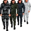 Survêtements pour hommes Survêtement de mode Sweats à capuche militaires Ensembles Camouflage Costume à capuche Autmn Hommes Sweat-shirt Pantalon Tactique Sweat Sports