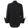 Women's Blouses Shirts Shirt for Men Black Swallow Tail Steampunk Gothic Long Sleeve Turn Down Collar Costumes Tops 231016