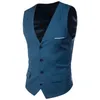 Vesten voor heren Zwart mouwloos gilet voor heren Zakelijk kantoor Gilet Mode Slank vest Rood Blauw Grijs Grote maten herenvesten S-5XL 6XL 231017